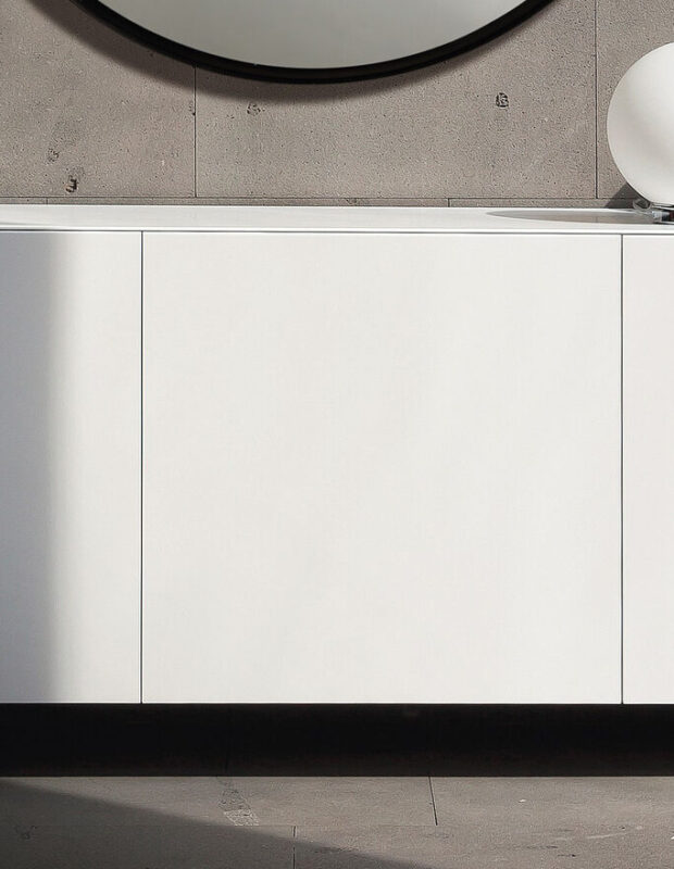 Madia Bianca Moderna in legno