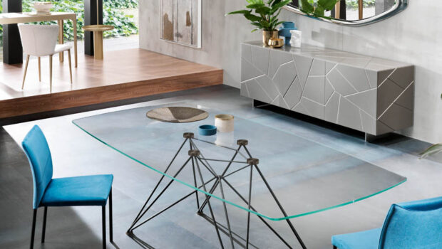 Tavolo Pegaso Cristallo