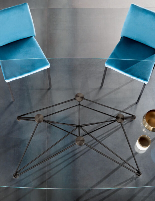 Tavolo Pegaso Cristallo